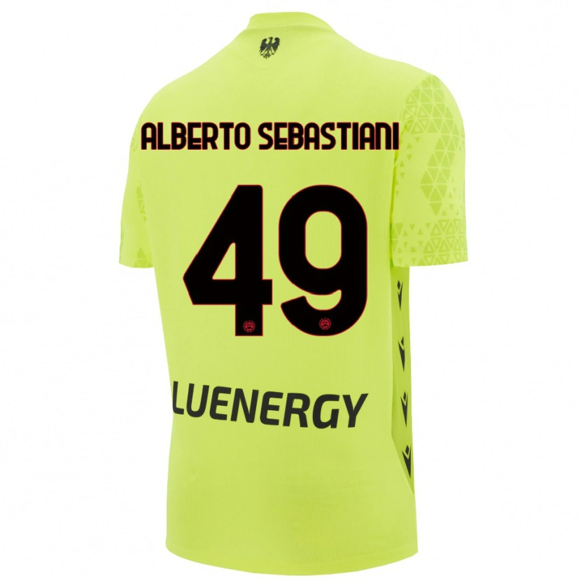 Danxen Men José Alberto Sebastiani #49 Green Yellow Black Goalkeeper Jersey 2025/26 T-Shirt