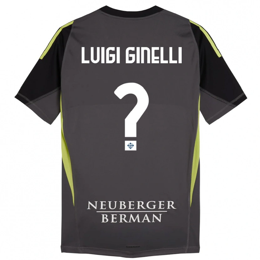 Danxen Men Lorenzo Luigi Ginelli #0 Black Light Green Goalkeeper Jersey 2025/26 T-Shirt