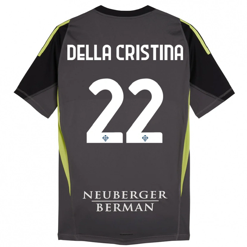 Danxen Men Stefano Della Cristina #22 Black Light Green Goalkeeper Jersey 2025/26 T-Shirt