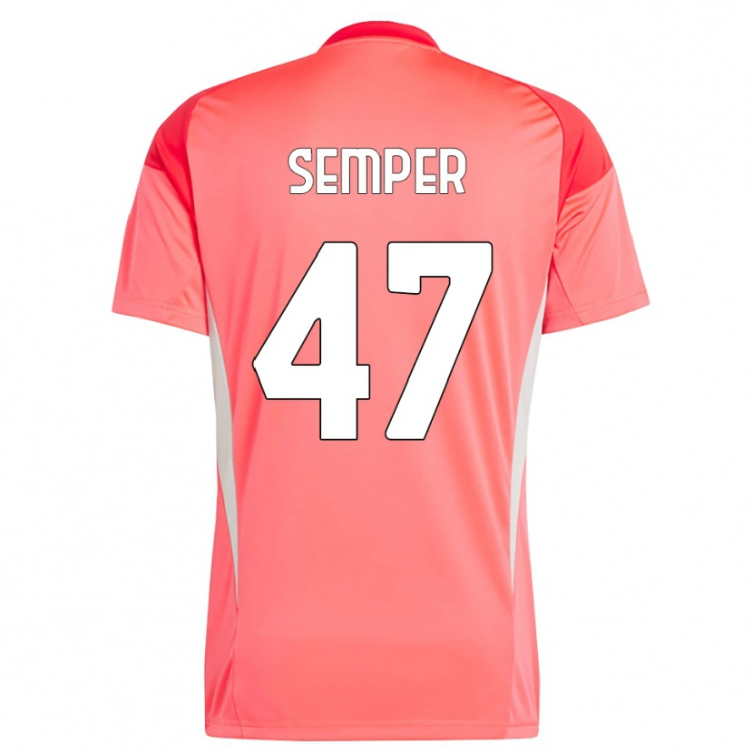 Danxen Men Adrian Semper #47 Red White Goalkeeper Jersey 2025/26 T-Shirt