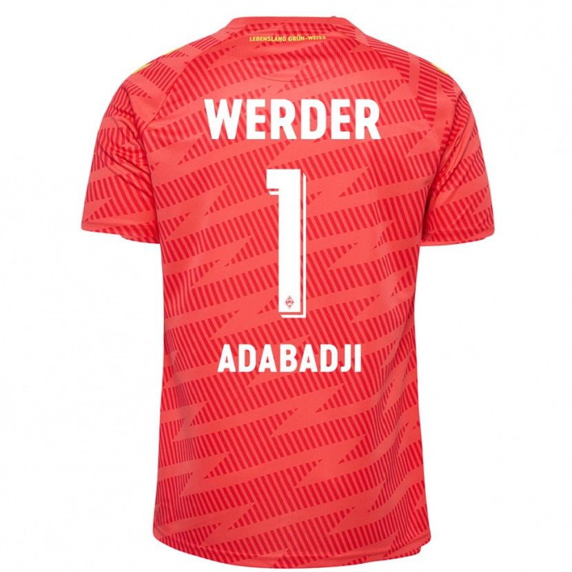 Danxen Men Kwassi-Vivien Felix Adabadji #1 Red Yellow Goalkeeper Jersey 2025/26 T-Shirt