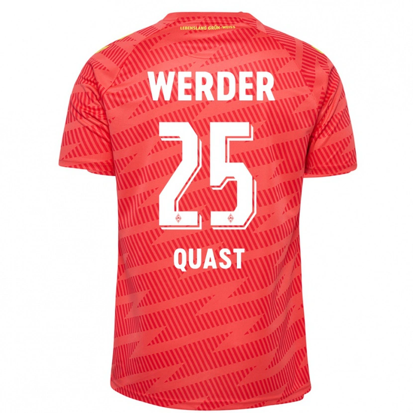 Danxen Men Soenke Quast #25 Red Yellow Goalkeeper Jersey 2025/26 T-Shirt