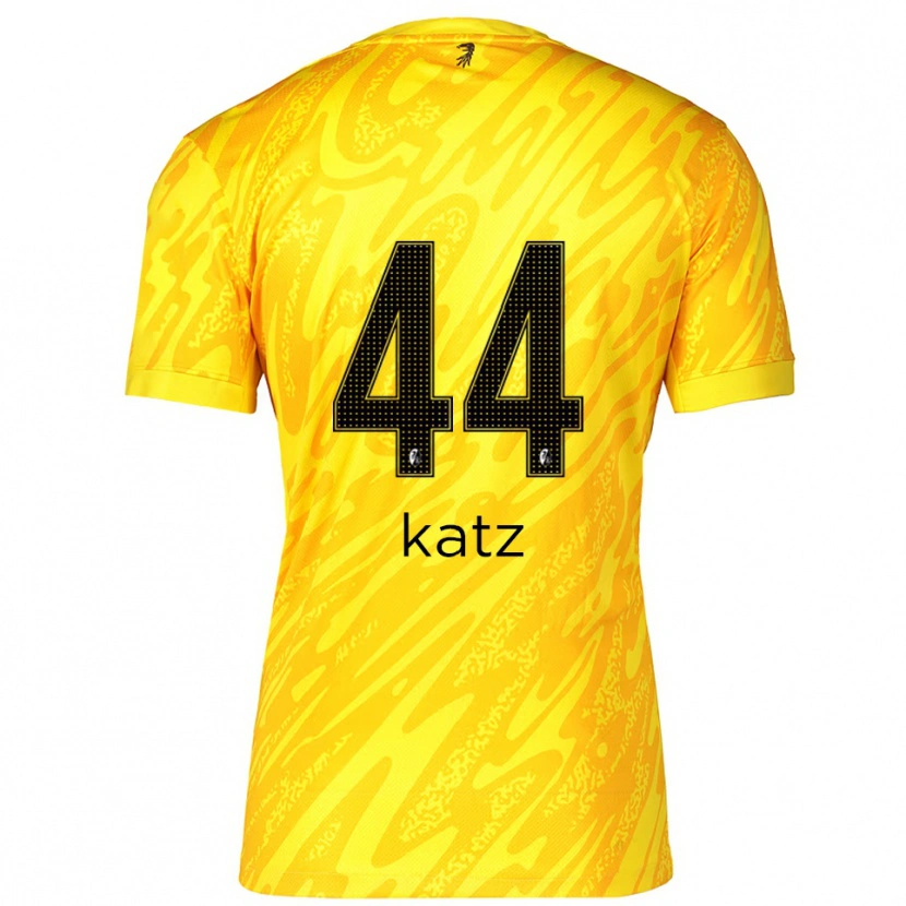 Danxen Men Kilian Katz #44 Yellow Black Goalkeeper Jersey 2025/26 T-Shirt