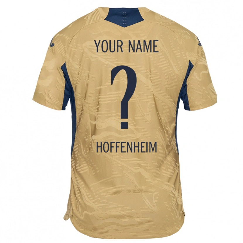 Danxen Men TSG 1899 Hoffenheim Tan Black Goalkeeper Jersey 2025/26 T-Shirt