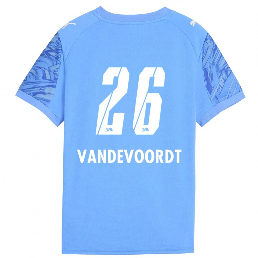 Danxen Men Maarten Vandevoordt #26 Royal Blue Red Goalkeeper Jersey 2025/26 T-Shirt