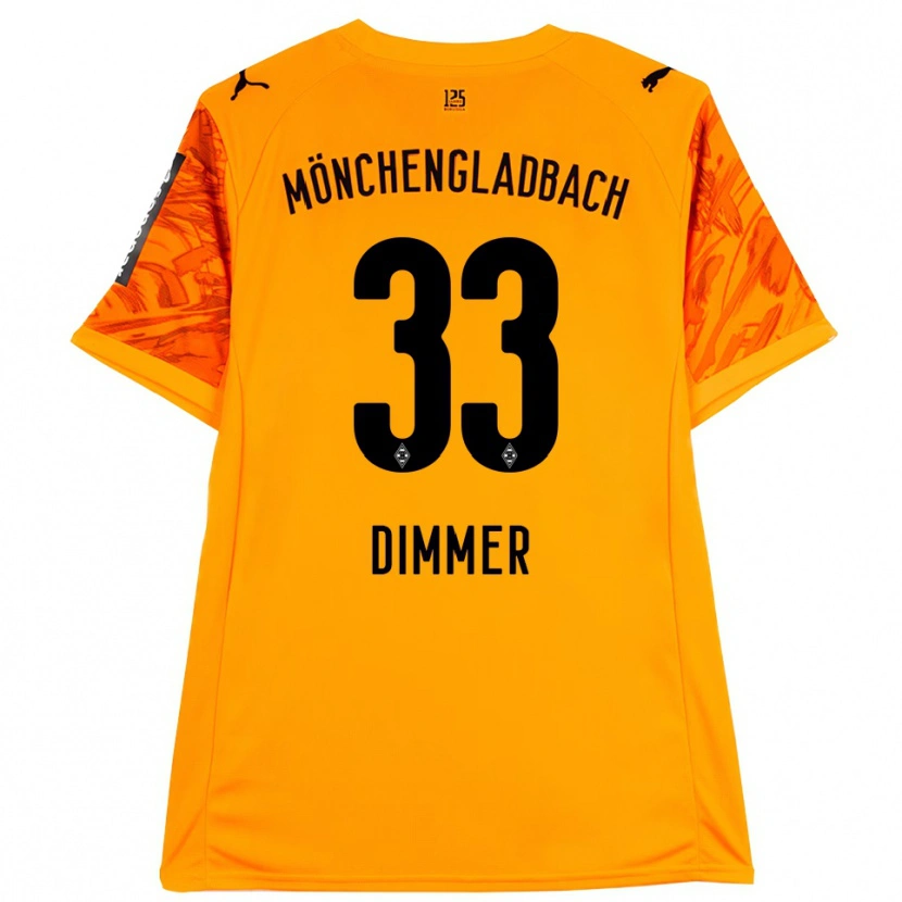 Danxen Men Florian Dimmer #33 Orange Yellow Black Goalkeeper Jersey 2025/26 T-Shirt