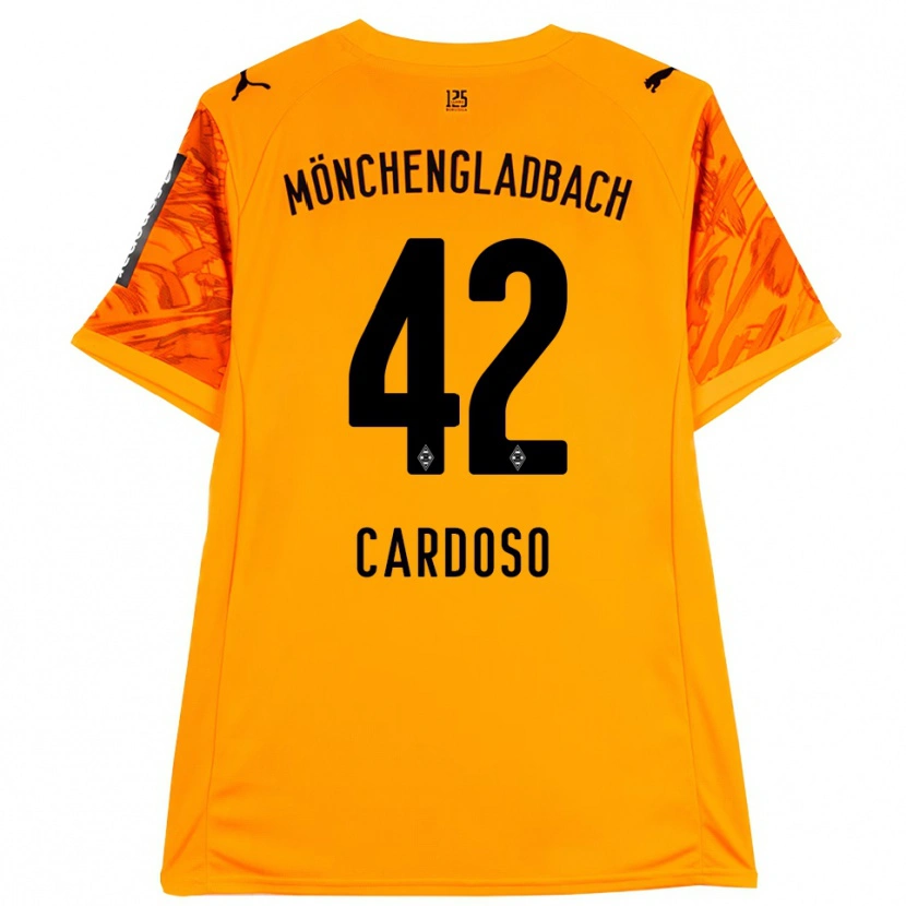 Danxen Men Tiago Pereira Cardoso #42 Orange Yellow Black Goalkeeper Jersey 2025/26 T-Shirt