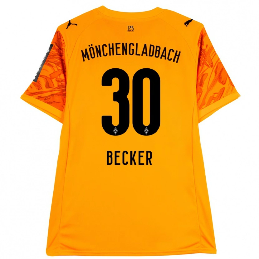 Danxen Men Benjamin Becker #30 Orange Yellow Black Goalkeeper Jersey 2025/26 T-Shirt