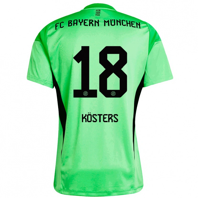 Danxen Men Matthias Kösters #18 Medium Spring Green Goalkeeper Jersey 2025/26 T-Shirt