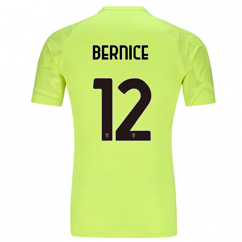Danxen Men Matteo Bernice #12 Fluorescent Green Goalkeeper Jersey 2025/26 T-Shirt