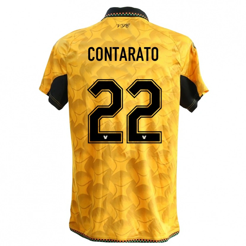 Danxen Men Ettore Contarato #22 Yellow Black Goalkeeper Jersey 2025/26 T-Shirt