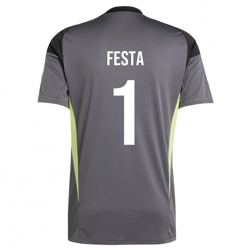 Danxen Men Marco Festa #1 Dim Gray Goalkeeper Jersey 2025/26 T-Shirt