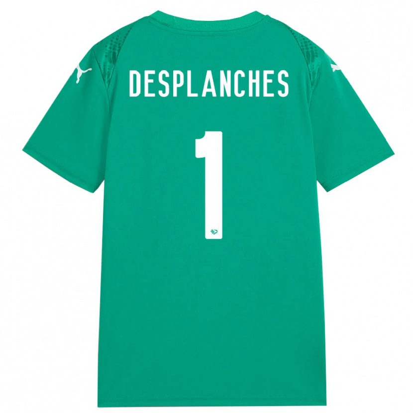 Danxen Men Sebastiano Desplanches #1 Sea Green White Goalkeeper Jersey 2025/26 T-Shirt