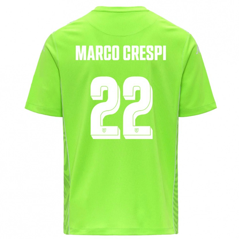 Danxen Men Gian Marco Crespi #22 Lawn Green White Goalkeeper Jersey 2025/26 T-Shirt