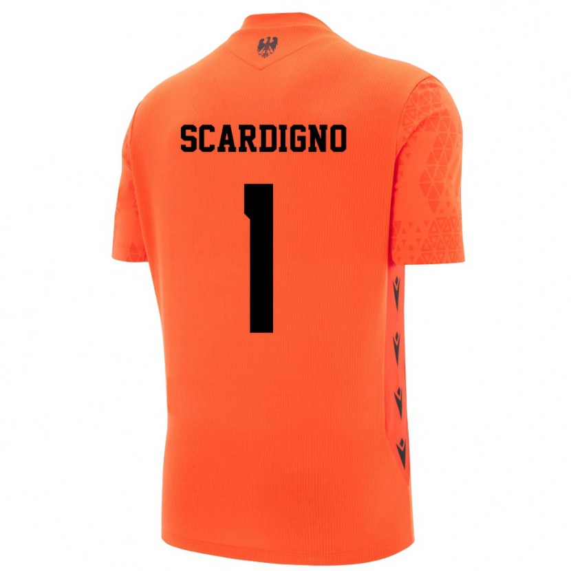 Danxen Men Nicholas Scardigno #1 Dark Orange Black Goalkeeper Jersey 2025/26 T-Shirt