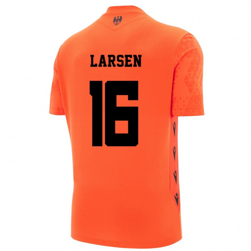 Danxen Men Kathrine Østergaard Larsen #16 Dark Orange Black Goalkeeper Jersey 2025/26 T-Shirt