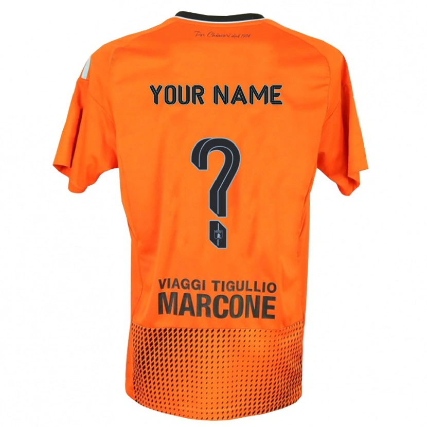 Danxen Men Virtus Entella Dark Orange Blue Goalkeeper Jersey 2025/26 T-Shirt