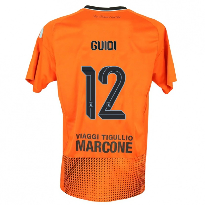 Danxen Men Sasha Guidi #12 Dark Orange Blue Goalkeeper Jersey 2025/26 T-Shirt