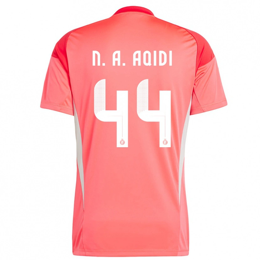 Danxen Men Nawaf Al-Aqidi #44 Red Orange Yellow Goalkeeper Jersey 2025/26 T-Shirt