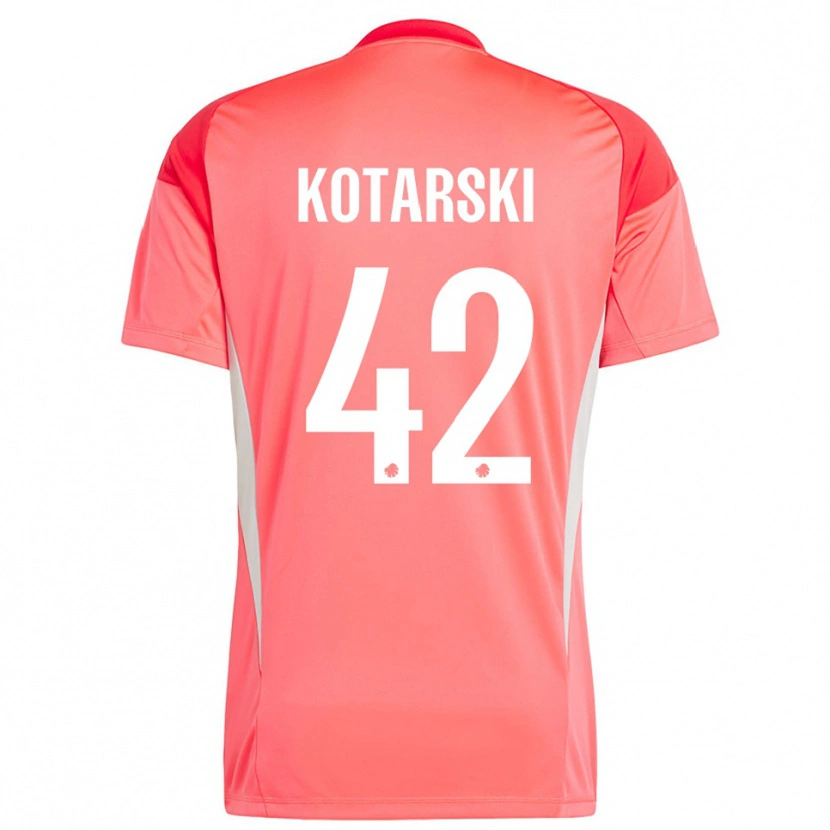 Danxen Men Dominik Kotarski #42 Red White Goalkeeper Jersey 2025/26 T-Shirt