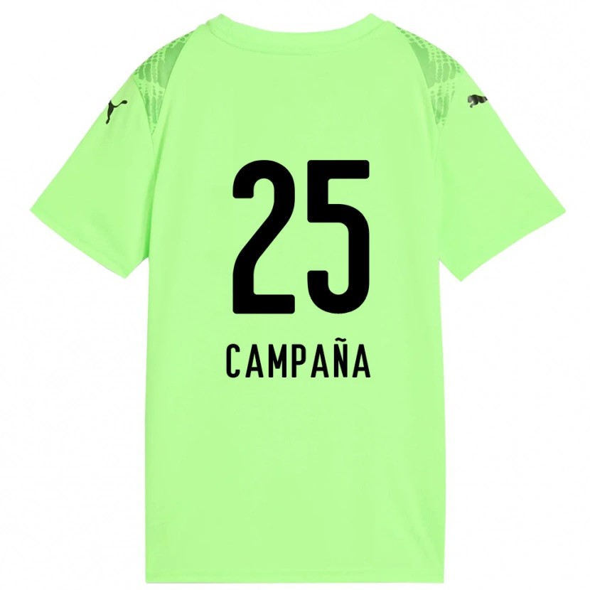 Danxen Men Martín Campaña #25 Pale Green Black Goalkeeper Jersey 2025/26 T-Shirt
