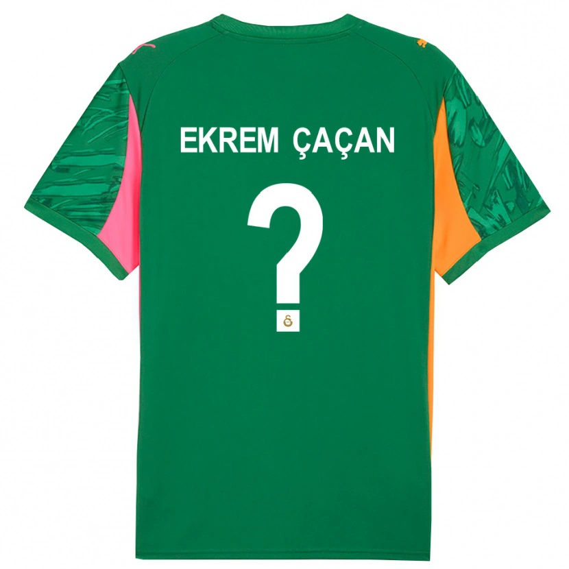 Danxen Men Yağız Ekrem Çaçan #0 Green Orange Pink Goalkeeper Jersey 2025/26 T-Shirt