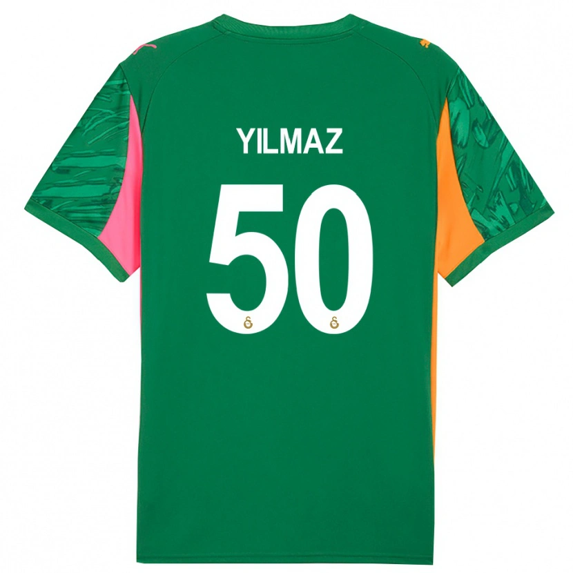 Danxen Men Jankat Yılmaz #50 Green Orange Pink Goalkeeper Jersey 2025/26 T-Shirt