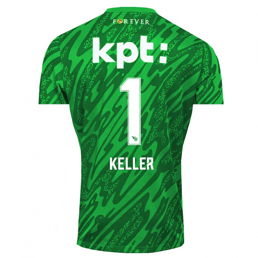 Danxen Men Marvin Keller #1 Green White Goalkeeper Jersey 2025/26 T-Shirt