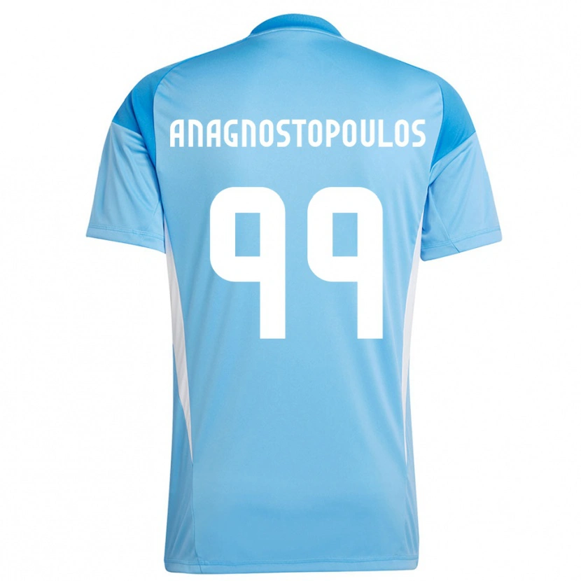 Danxen Men Alexandros Anagnostopoulos #99 Deep Sky Blue Goalkeeper Jersey 2025/26 T-Shirt