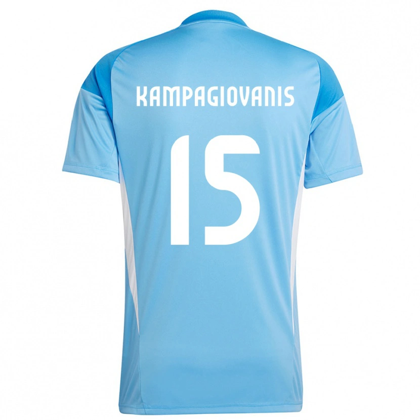 Danxen Men Anastasios Kampagiovanis #15 Deep Sky Blue Goalkeeper Jersey 2025/26 T-Shirt