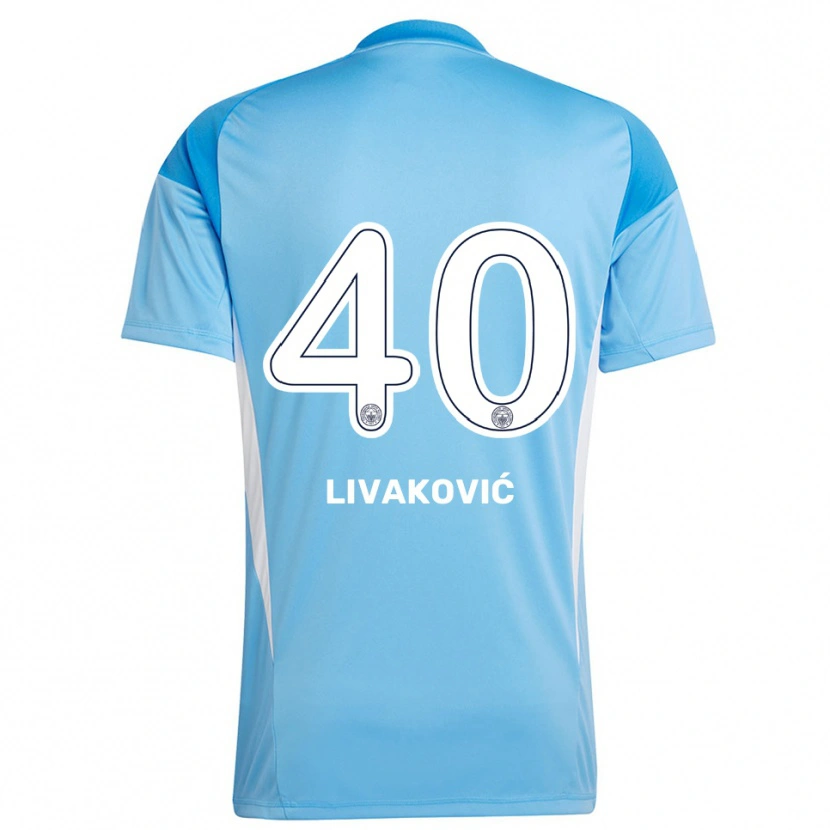 Danxen Men Dominik Livakovic #40 Royal Blue White Goalkeeper Jersey 2025/26 T-Shirt