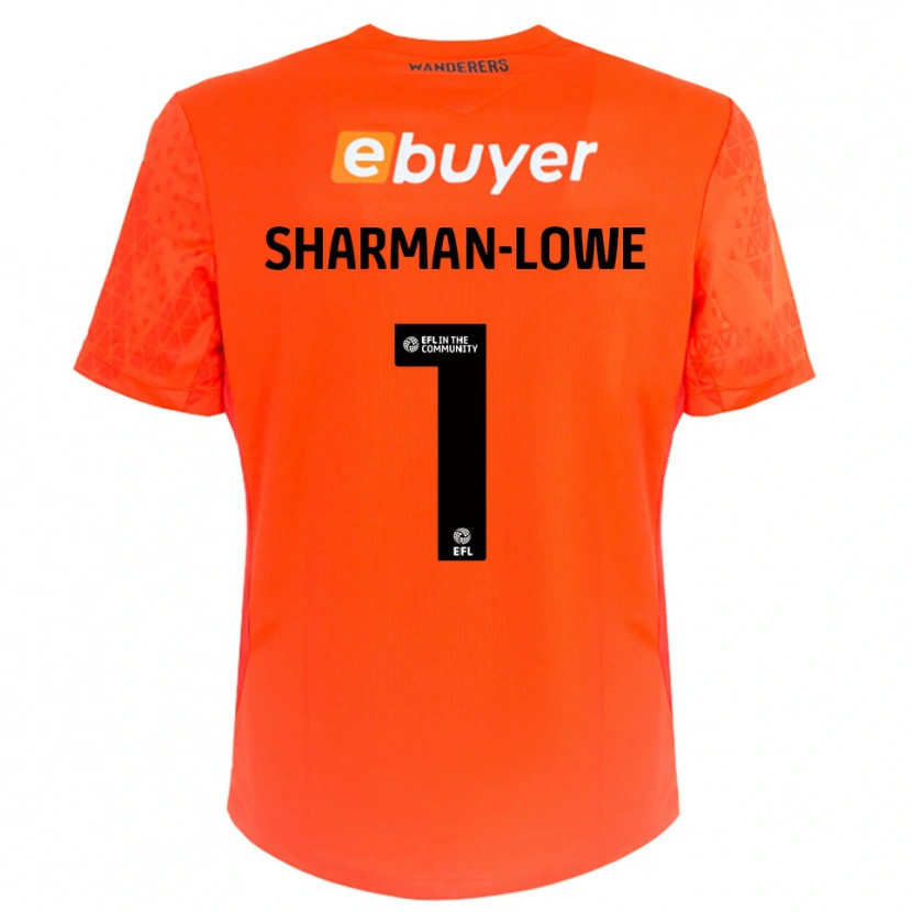 Danxen Men Teddy Sharman-Lowe #1 Orange Black Goalkeeper Jersey 2025/26 T-Shirt