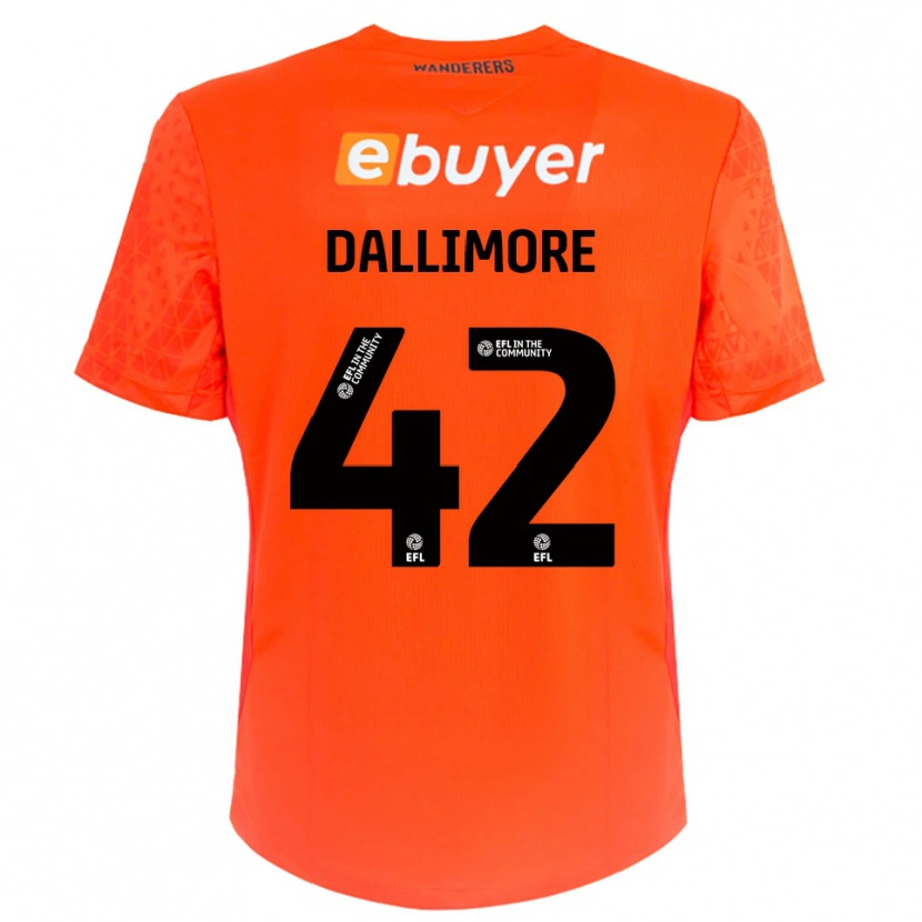 Danxen Men Jack Dallimore #42 Orange Black Goalkeeper Jersey 2025/26 T-Shirt