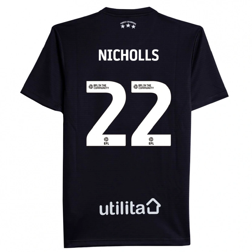 Danxen Men Lee Nicholls #22 Black White Goalkeeper Jersey 2025/26 T-Shirt