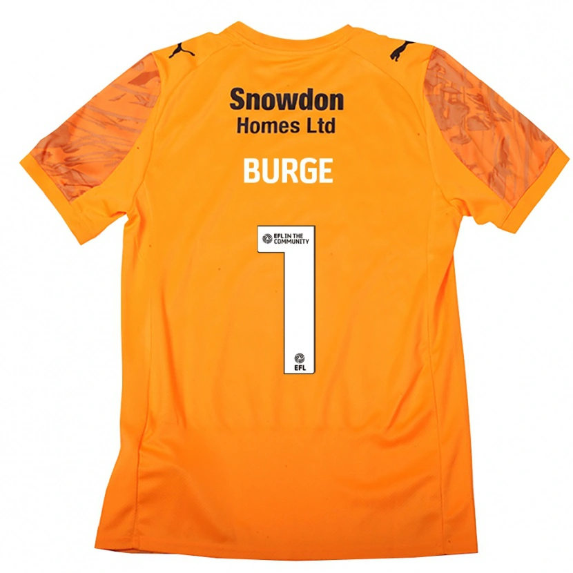Danxen Men Lee Burge #1 Orange Black Goalkeeper Jersey 2025/26 T-Shirt