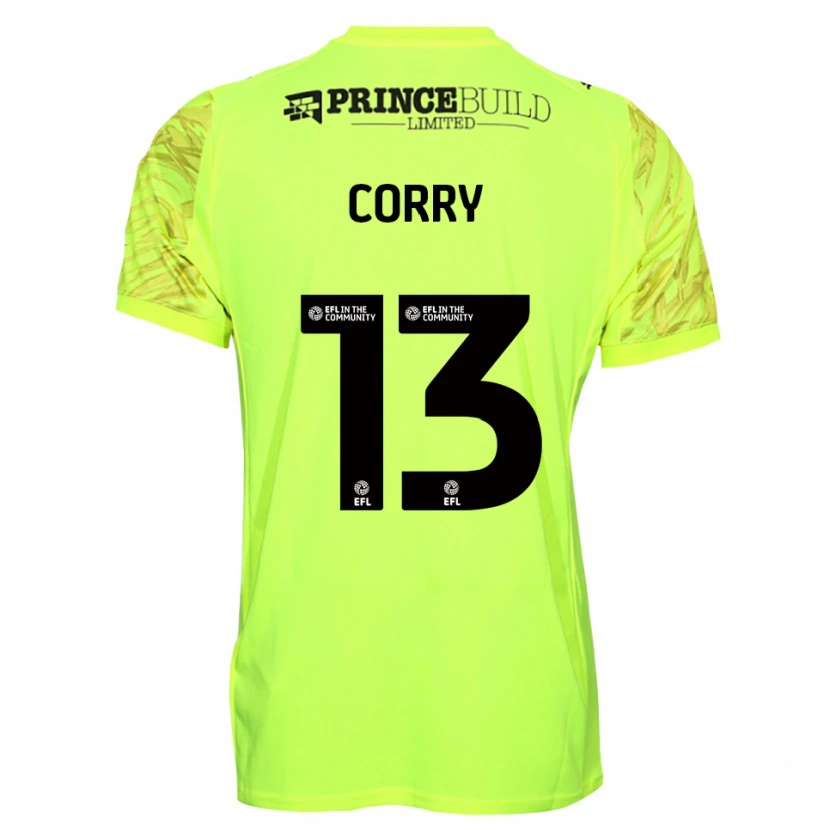 Danxen Men Neive Corry #13 Fluorescent Green Black Goalkeeper Jersey 2025/26 T-Shirt