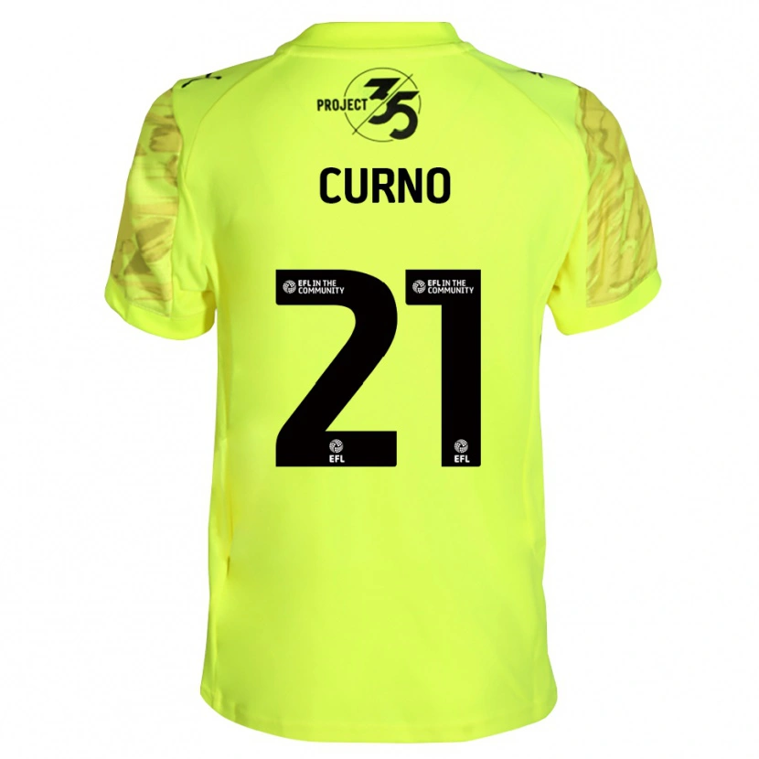 Danxen Men Maddi Curno #21 Fluorescent Green Black Goalkeeper Jersey 2025/26 T-Shirt
