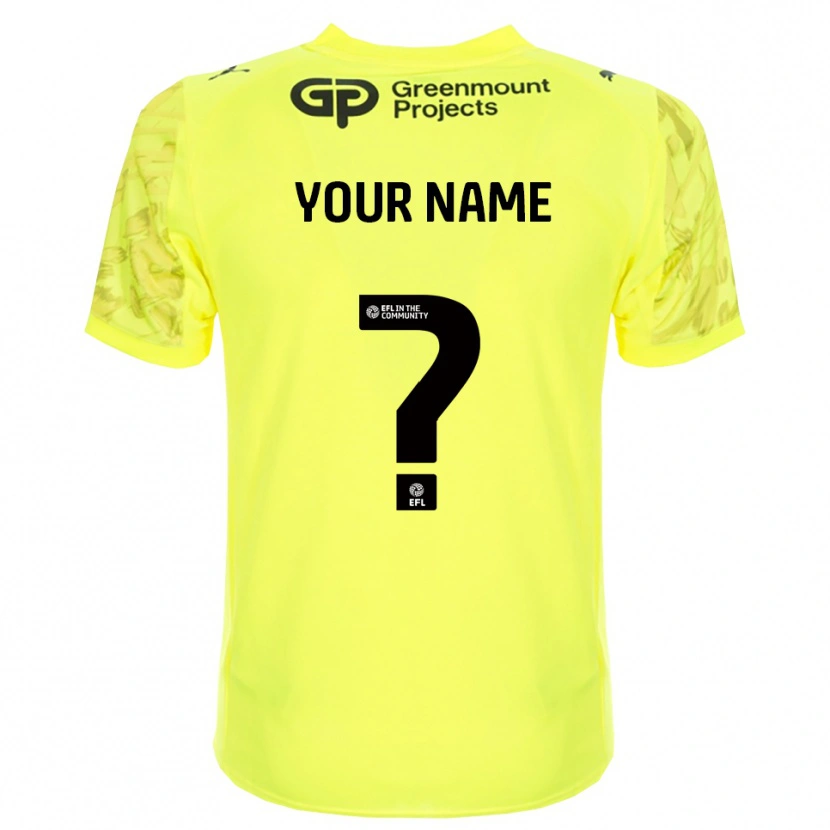 Danxen Men Wigan Athletic Fluorescent Green Black Goalkeeper Jersey 2025/26 T-Shirt
