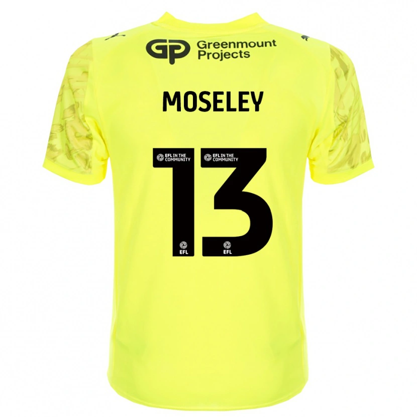 Danxen Men Faye Moseley #13 Fluorescent Green Black Goalkeeper Jersey 2025/26 T-Shirt