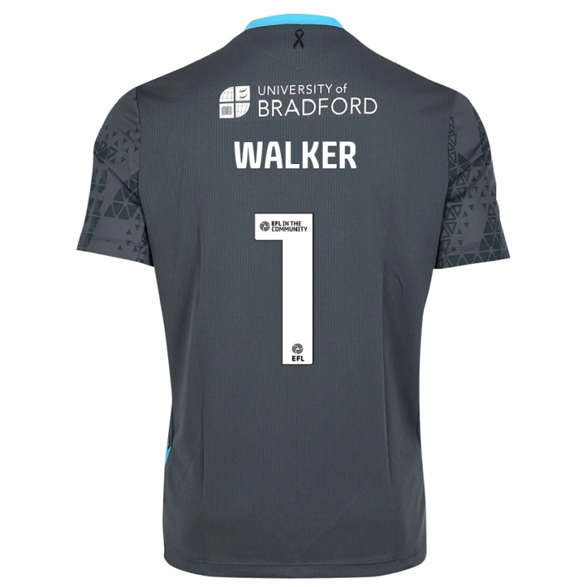 Danxen Men Sam Walker #1 Black Gray Goalkeeper Jersey 2025/26 T-Shirt