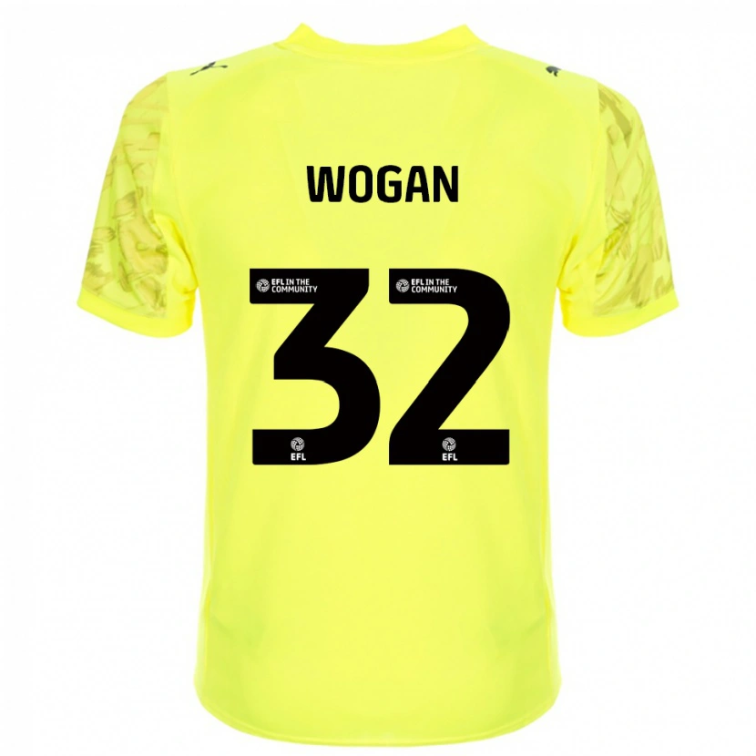 Danxen Men Andrew Wogan #32 Yellow Black Goalkeeper Jersey 2025/26 T-Shirt