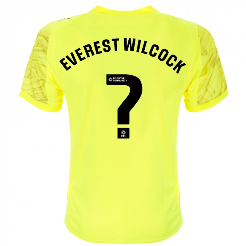 Danxen Men Tom Everest Wilcock #0 Yellow Black Goalkeeper Jersey 2025/26 T-Shirt