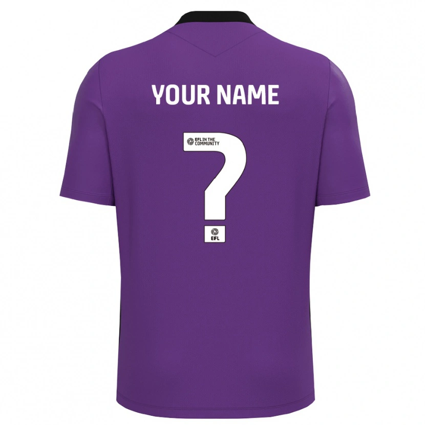 Danxen Men Colchester United Purple White Goalkeeper Jersey 2025/26 T-Shirt