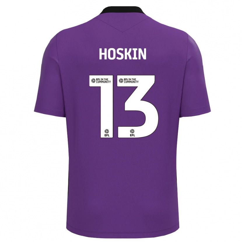 Danxen Men Owen Hoskin #13 Purple White Goalkeeper Jersey 2025/26 T-Shirt
