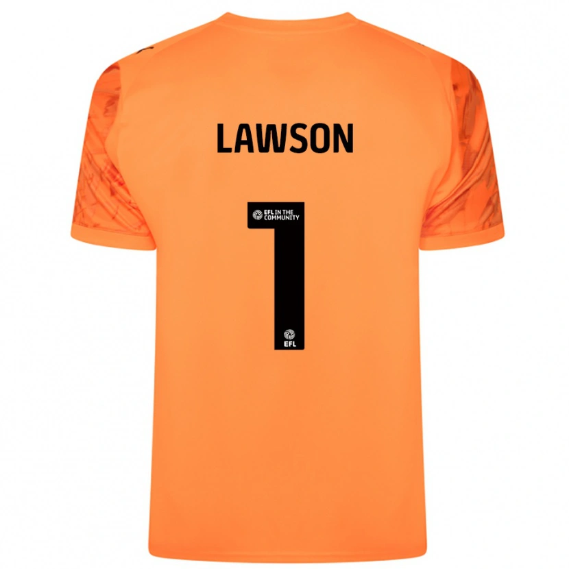 Danxen Men Harvey Lawson #1 Orange Black Goalkeeper Jersey 2025/26 T-Shirt