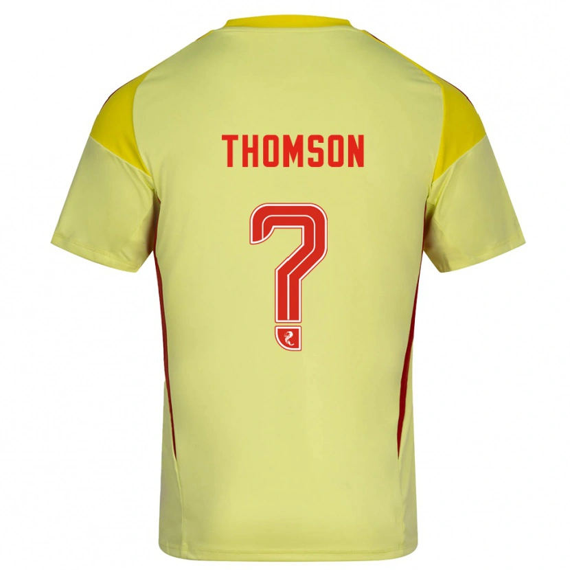 Danxen Men Ethan Thomson #0 Yellow Red Goalkeeper Jersey 2025/26 T-Shirt
