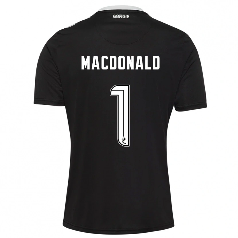 Danxen Men Jamie MacDonald #1 Black Burgundy Goalkeeper Jersey 2025/26 T-Shirt