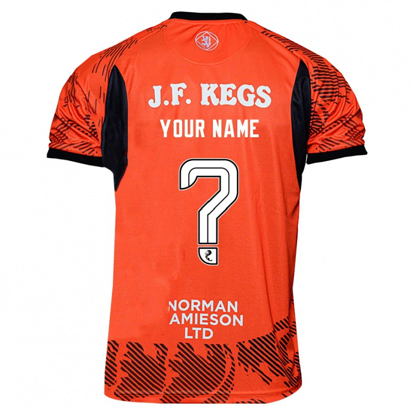 Danxen Men Dundee United Orange Black Goalkeeper Jersey 2025/26 T-Shirt