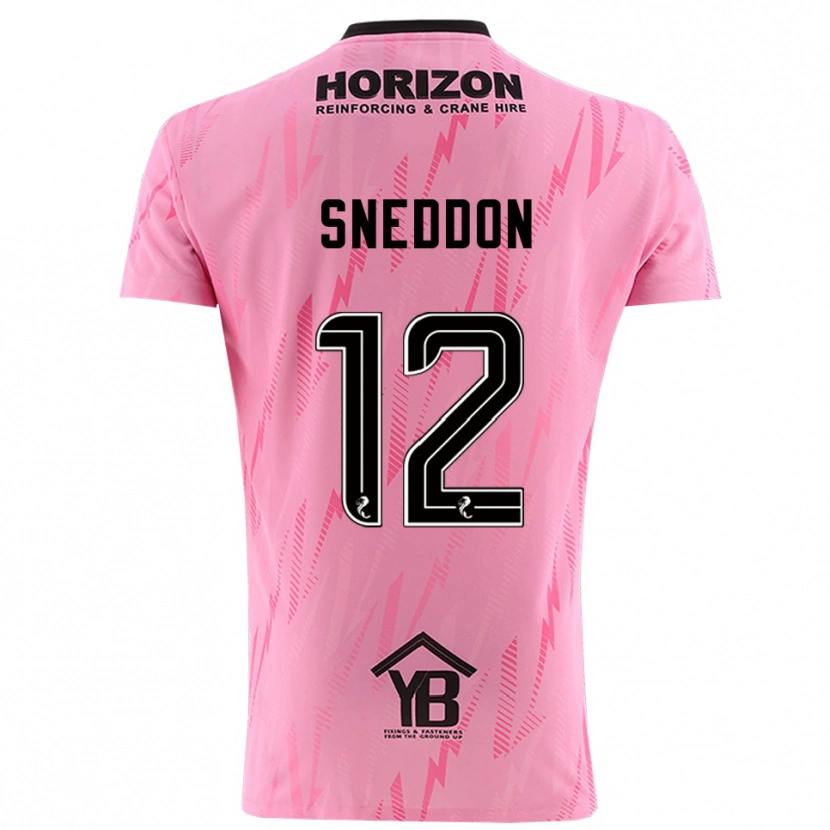 Danxen Men Jamie Sneddon #12 Pink Black Goalkeeper Jersey 2025/26 T-Shirt