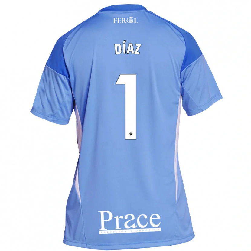 Danxen Men Lucas Díaz #1 Light Blue White Goalkeeper Jersey 2025/26 T-Shirt